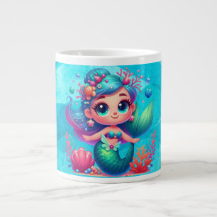 Cute under vatten, sjöjungfru jumbo mugg
