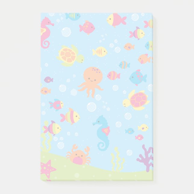 Cute under vattnet post-it block (Framsida)