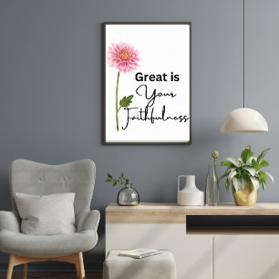 Cute Underbar är er Faithess Christian Quote Poster
