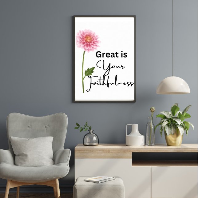 Cute Underbar är er Faithess Christian Quote Poster (Skapare uppladdad)