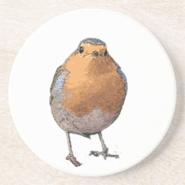 Cute underbar Robin bird Redbröst Underlägg