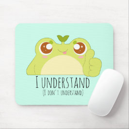 Cute Understand Grönt Frog Musmatta