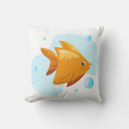 Cute undervattensvärlden. Havets liv. Fisk Kudde