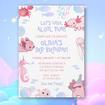 Cute Underwater Axolotl Kids Rosa Roligt Birthday Inbjudningar<br><div class="desc">Gör ditt barns födelsedagsfest oförglömlig med vår Cute Underwater Axolotl Kids Rosa Roligt Birthday Bjud! Denna charmerande inbjudan har en härlig gräns, försedd med vackra axolotlar och andra havslevande varelser som fisk och krabbor, som skapar en livfull undervattensmiljö. Temat mjuk rosa och lila tillför en liten aning stollig, perfekt kompletterat...</div>