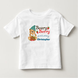 Cute Unge Beary Berry Första födelsedag Barn T-shi T Shirt