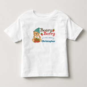 Cute Unge Beary Berry Första födelsedag Barn T-shi T Shirt