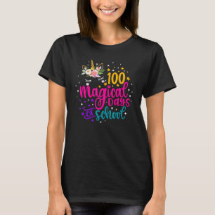 Cute Unicorn 100 Magic Days of School Coola Kids T Shirt