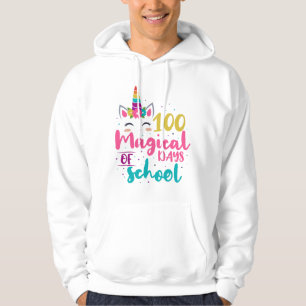 Cute Unicorn 100 Magic Days of School Hoodie