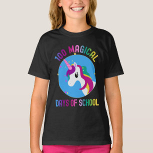 Cute Unicorn 100 Magic Days of School T Shirt