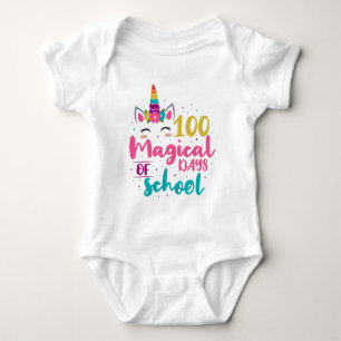 Cute Unicorn 100 Magic Days of School T Shirt