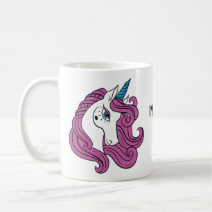 Cute Unicorn-användarnamn mugg