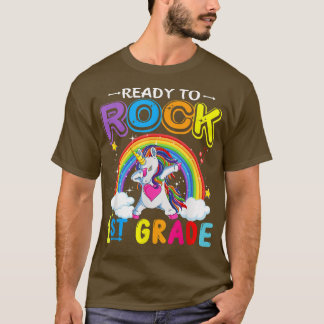 Cute Unicorn Back to school Redo till Sten 1:a Gra T Shirt