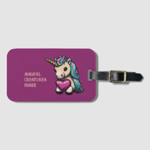 Cute Unicorn Bagagebricka