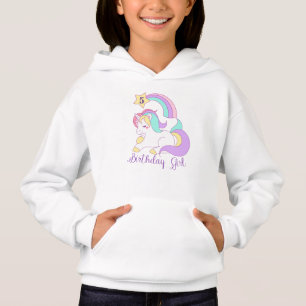 Cute Unicorn Birthday Anpassningsbar Number Typogr Tee