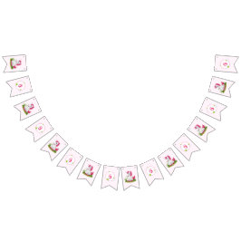 Cute Unicorn Birthday Bunting Flaggor