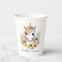 Cute Unicorn-blommor 1:a födelsedagen