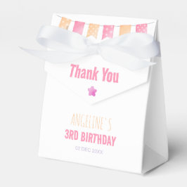 Cute Unicorn Bunting Flagga Girl Birthday Presentaskar