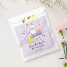 Cute Unicorn Cat Barns födelsedag Party