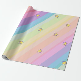 Cute Unicorn Cat Barns födelsedag Party Presentpapper