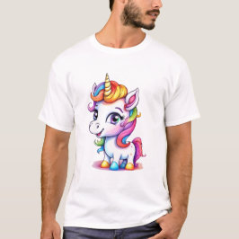 Cute Unicorn Coola Rainbow positiv T Shirt