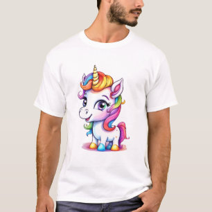 Cute Unicorn Coola Rainbow positiv T Shirt