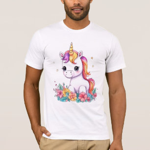 Cute Unicorn Coola Rainbow positiv T Shirt