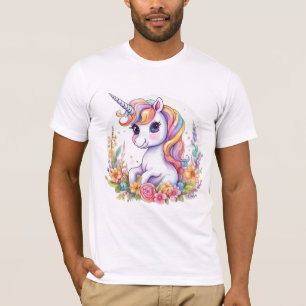 Cute Unicorn Coola Rainbow positiv T Shirt