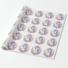 Cute Unicorn-Coolan Unicorn-positiv Presentpapper