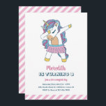 Cute Unicorn Dabbing Kids Girls Birthday Inbjudningar<br><div class="desc">Utformning av för barn,  pojkar eller flickor som kärlek encorn,  regnbåge och mytisk varelse. Perfekt för födelsedagsfest av magiska teman. Du kan anpassa ordalydelsen så att den passar för andra tillfällen.</div>