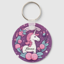 Cute Unicorn Design i Rosa Personlig