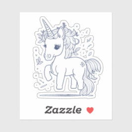 Cute Unicorn-design Klistermärken