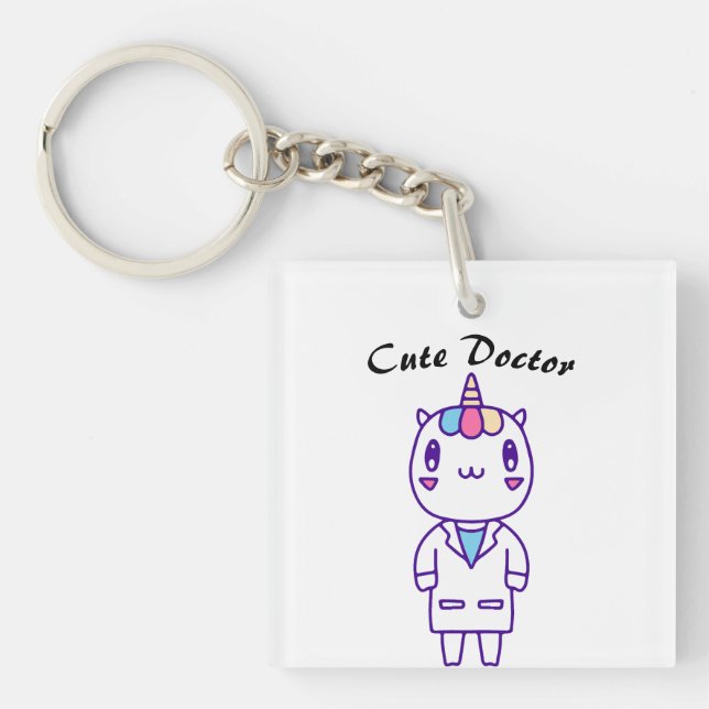 Cute Unicorn Doktor Gift - Funny Medicinsk design (Framsidan)