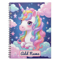 Cute Unicorn - Editable Namn