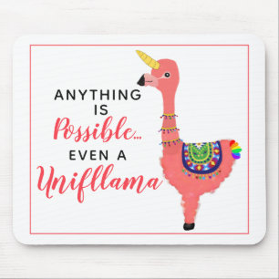 Cute Unicorn Flamingo Llama Inspirational Quote Musmatta