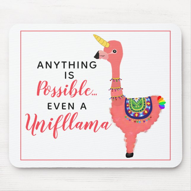 Cute Unicorn Flamingo Llama Inspirational Quote Musmatta (Framsidan)