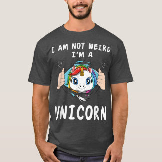 Cute Unicorn Funny som säger Söt Rainbow Färg Fa T Shirt