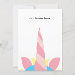 Cute Unicorn-gratulationskort för Anpassade Kort