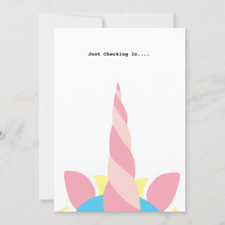 Cute Unicorn-gratulationskort för Anpassade Kort