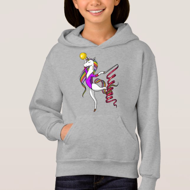 Cute Unicorn Gymnastics Magic Gymnast T Shirt (Framsida)