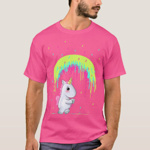 Cute Unicorn Holding Rainbow Umbrella Gift Idea T Shirt