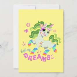 Cute Unicorn illustration #2 Julkort