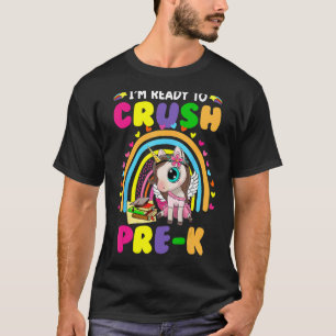 Cute Unicorn Jag är Redo att krossa förK tillbaka  T Shirt