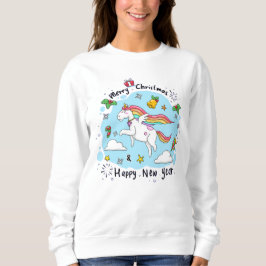 Cute Unicorn-jul - nyår T Shirt
