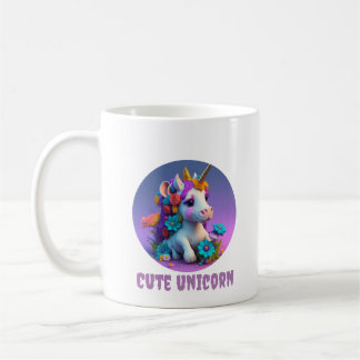 Cute Unicorn Kaffemugg