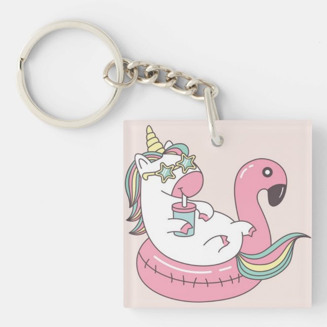 Cute Unicorn Keychain (Framsidan)