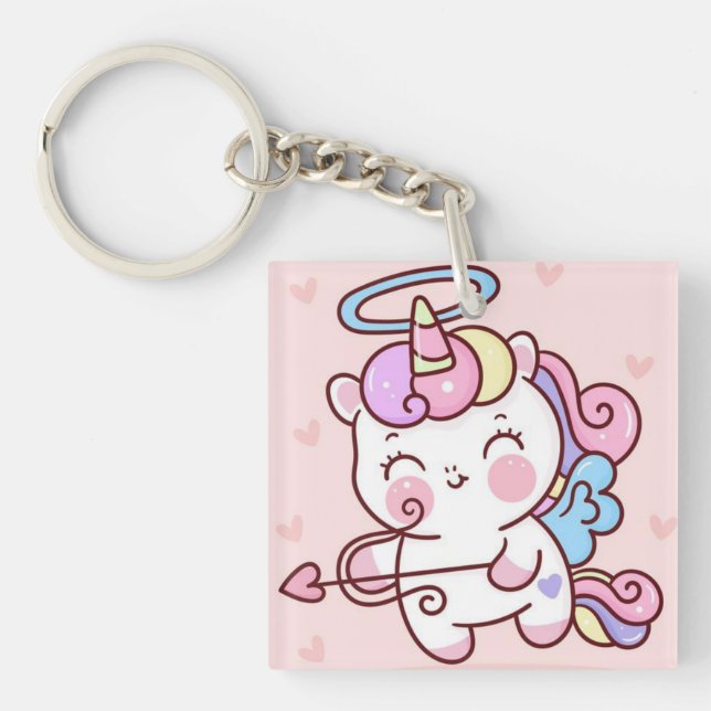 Cute Unicorn Keychain (Framsidan)