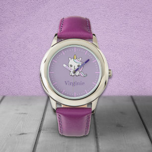 Cute Unicorn Lila Watch Armbandsur