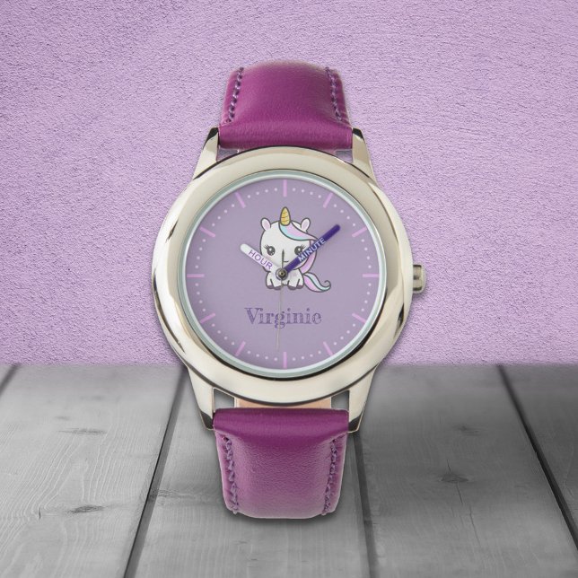 Cute Unicorn Lila Watch Armbandsur (Cute Unicorn Purple Watch)