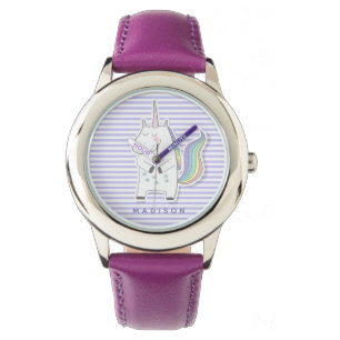 Cute Unicorn - Lilac Stripe Armbandsur