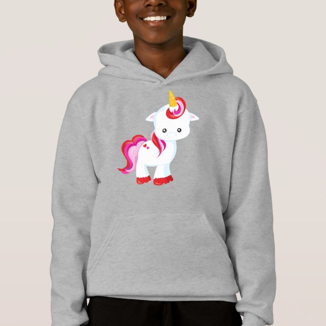 Cute Unicorn, Little Unicorn, Magic Unicorn T Shirt (Framsida)